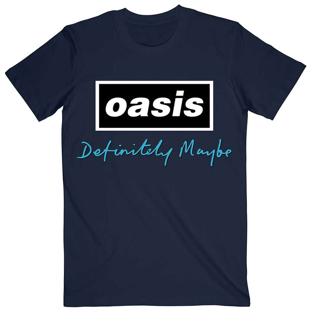 OASIS オアシス (結成 35周年 ) - Definitely Maybe Text Logo / T
