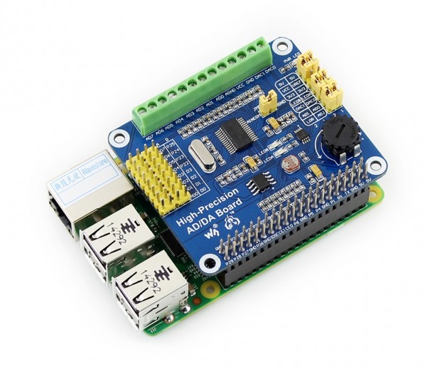 Raspberry Pi High-Precision AD/DA Expansion Board
