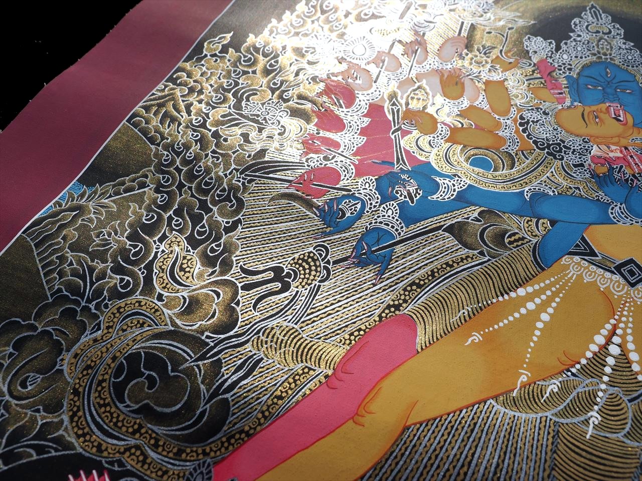◇現地より直送！職人による肉筆◇貴重な本物・曼荼羅（マンダラ