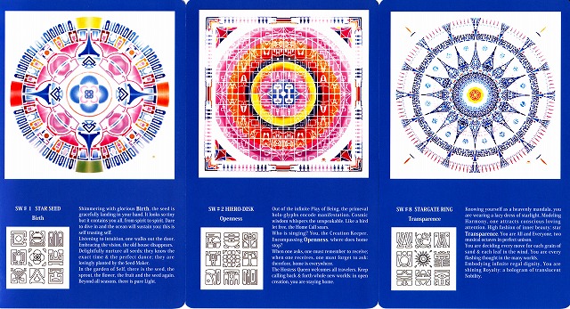 神聖幾何学スターホィール・ヴォルテックス・カード(サン・スター)日本
