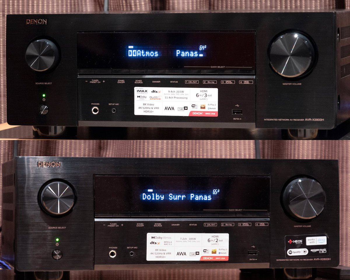 デノンから新AVアンプ「AVR-X3800H」「X2800H」登場！ 『トップガン