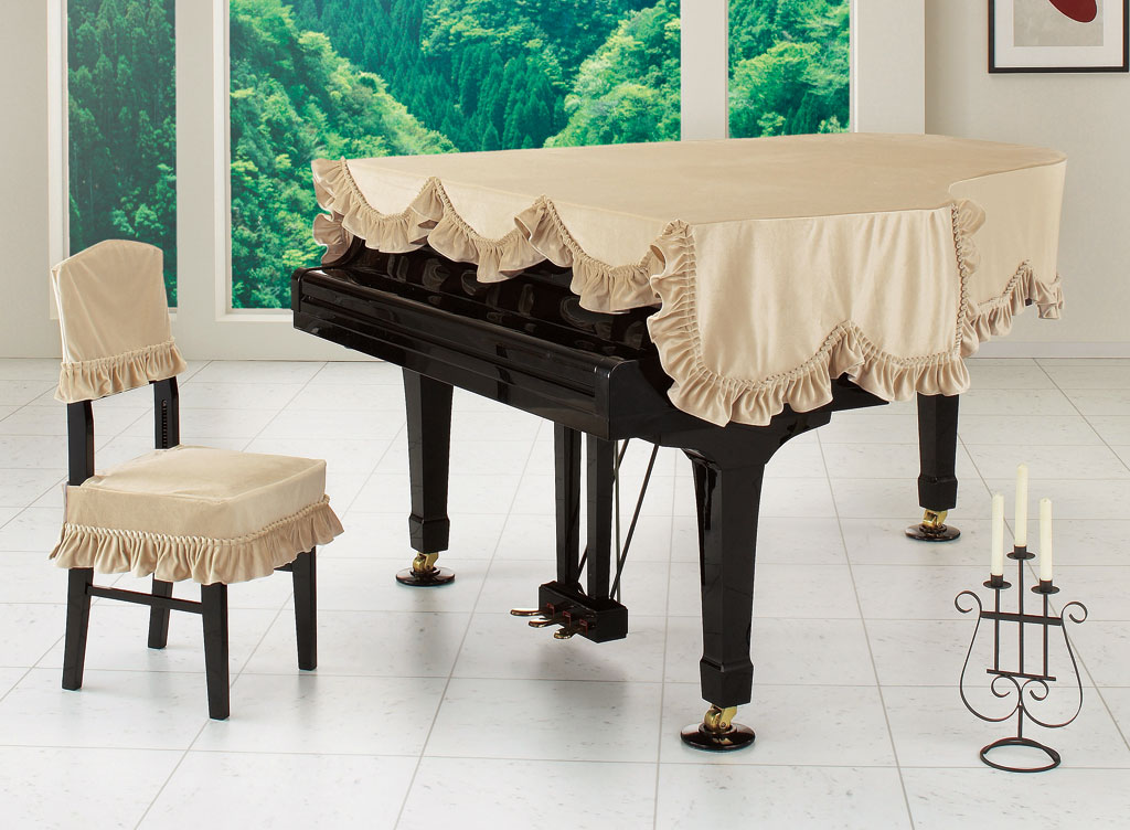 ヤマハC1・G1用)グランドカバー・ビロード(特注品) - ピアノカバー