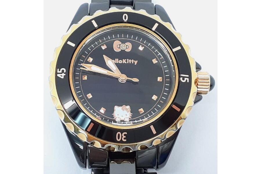 ハローキティ 限定5000個 プレミアムブラック クォーツ レディース