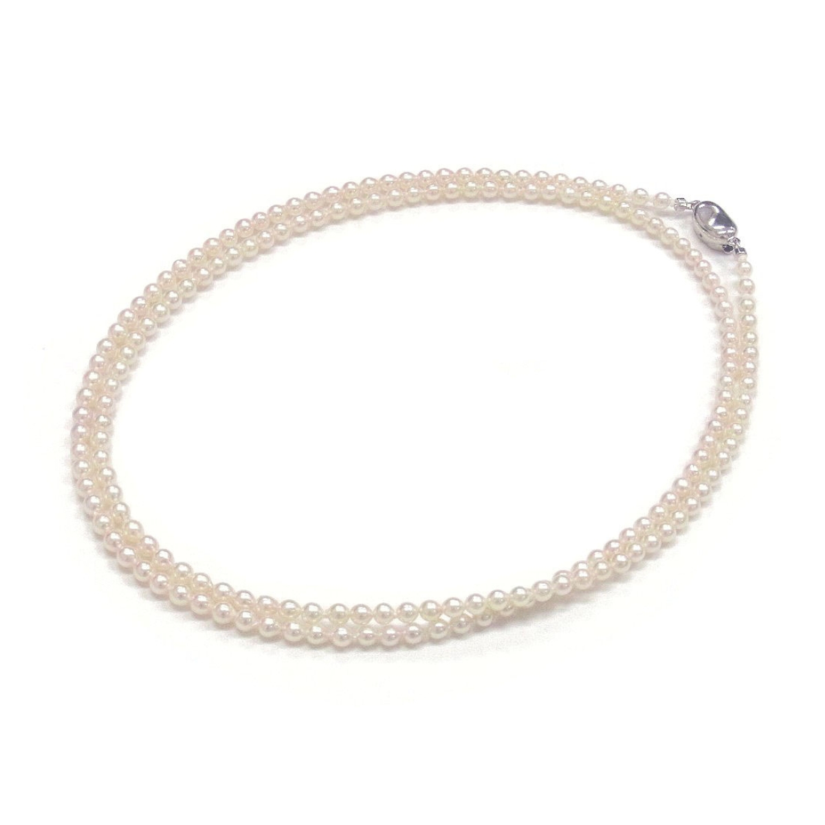 アコヤ真珠 ベビーパールロングネックレス 3.5-4mm 70cm セミラウンド