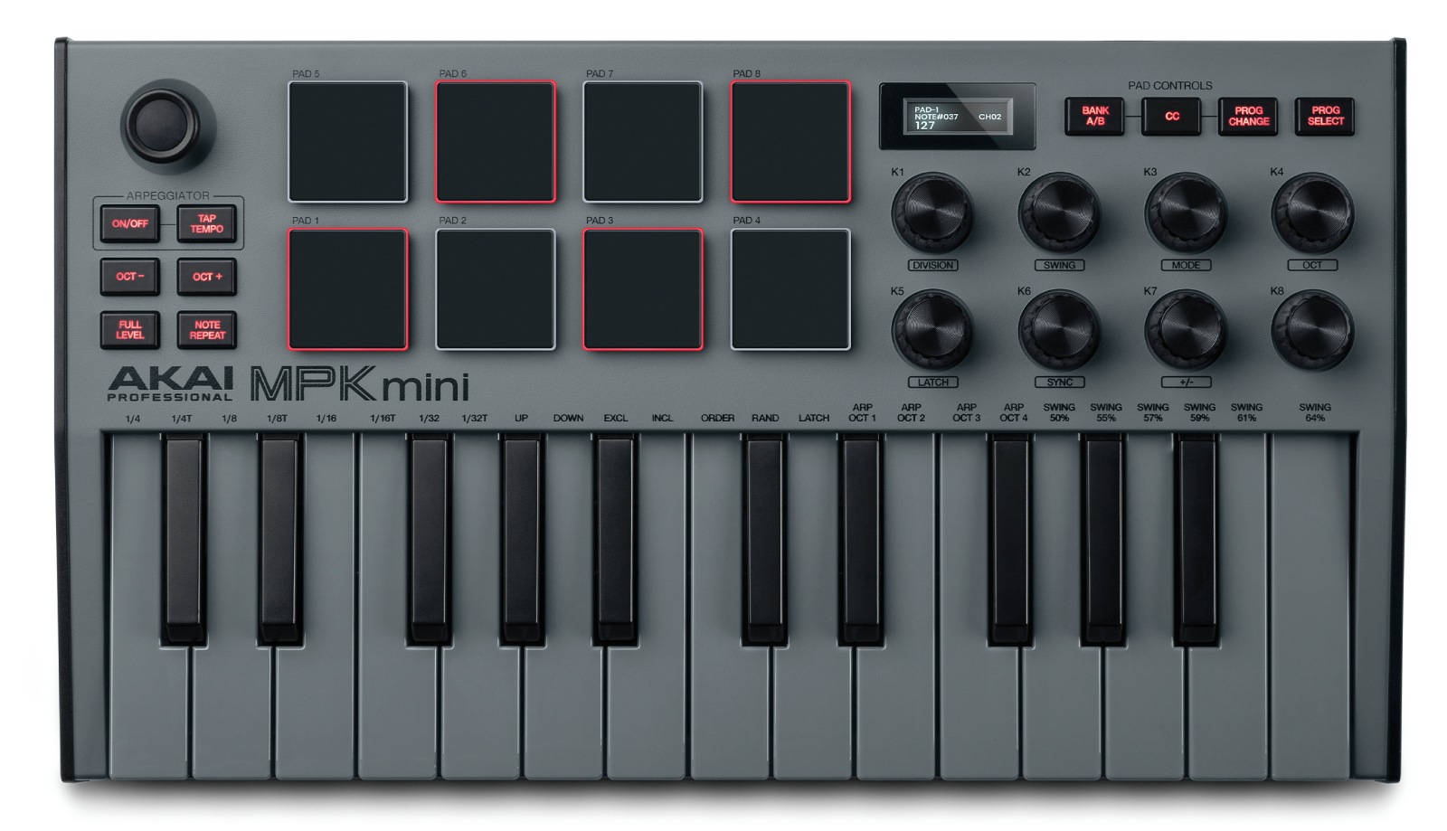 DTM・DAW AKAI MPK mini MK3 AKAI ” MPK mini Special Edition Grey
