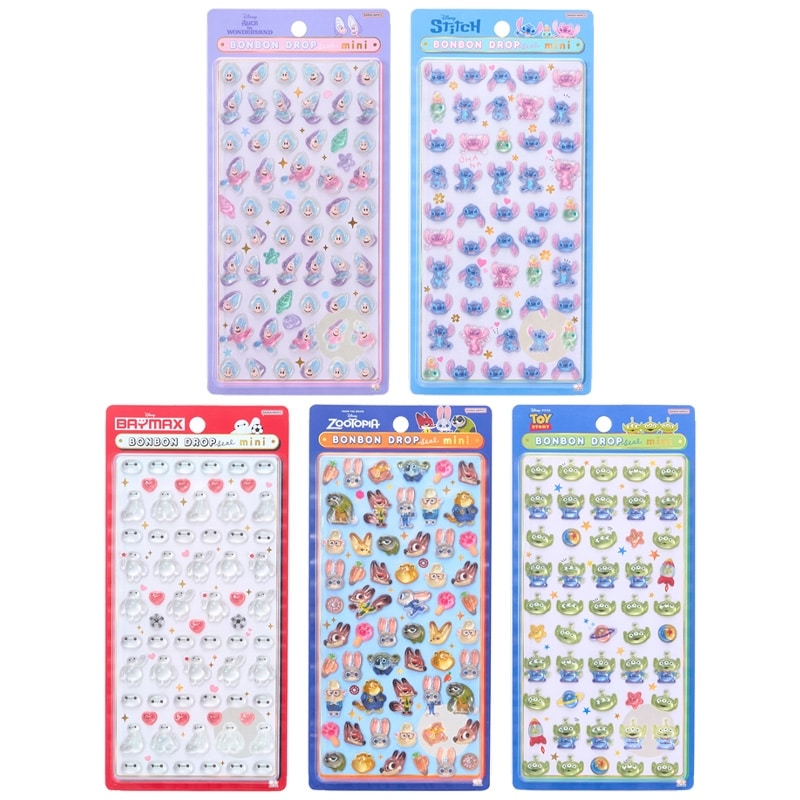 正規品】 ボンボンドロップシールミニ ディズニー 6種セット ボンボン