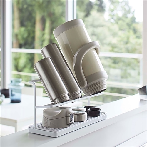 SUNTORY 山崎 ・ボトルスタンドトレー プレート4本用 山崎実業 水切り