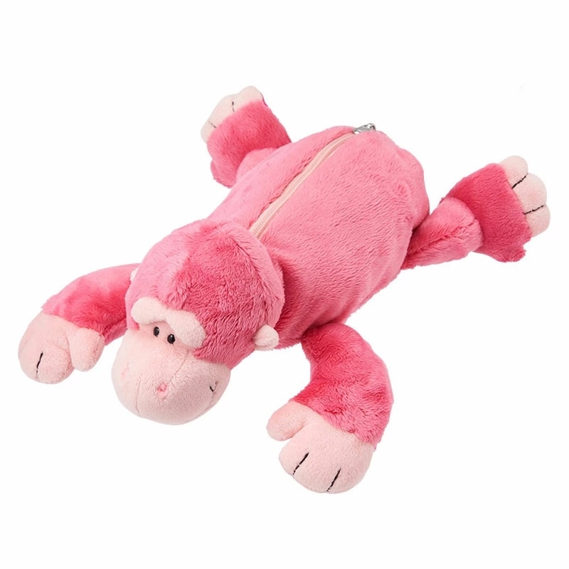 ニキ NICI フィギュアペンポーチ ピンクゴリラ グリッターハート