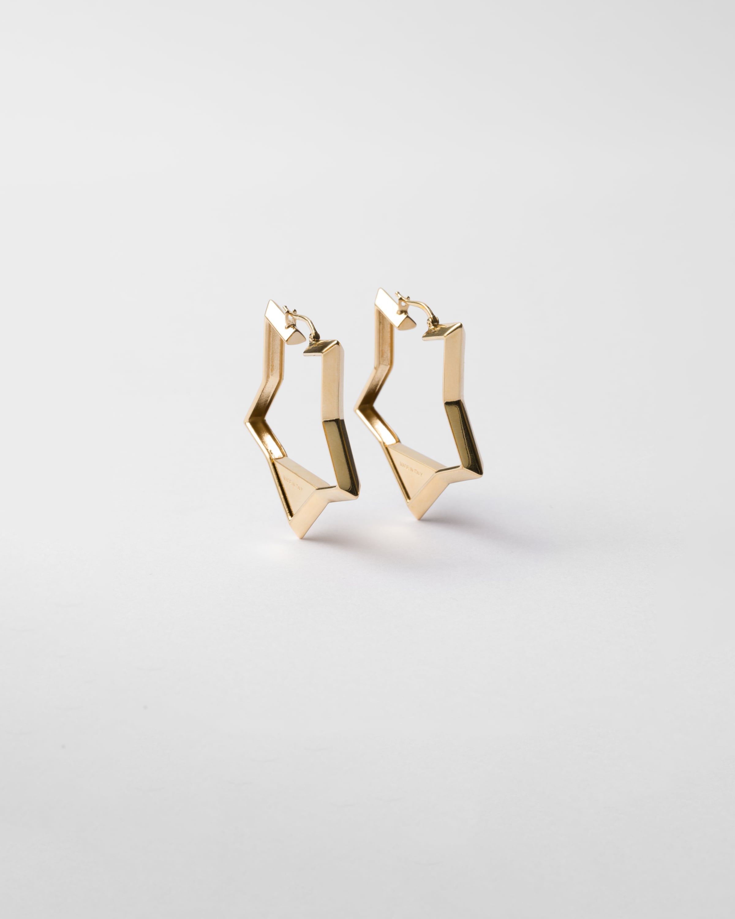 ゴールド メタル ピアス | PRADA