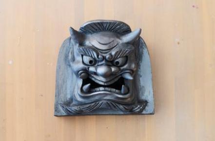 鬼面】鬼瓦 ホビー・楽器・アート 神代人形工房 中島技芸 鬼瓦 鬼面