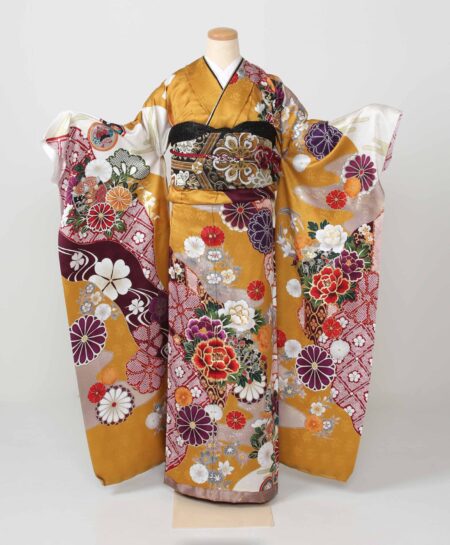☆山吹色の古典柄振袖☆*. - 振袖と写真スタジオ プルミエール| 大阪