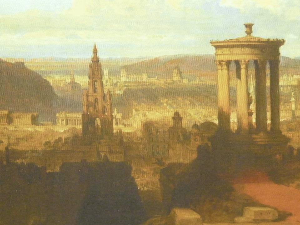 デイヴィッド・ロバーツ 『 カールトン・ヒルから見えるエディンバラ