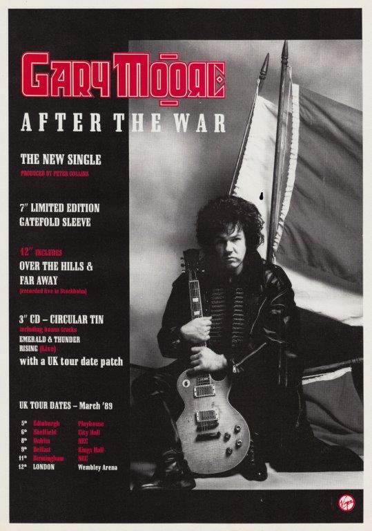 GARY MOORE After The War Poster Print - prints4u