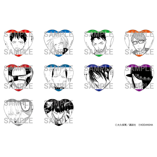 炎炎ノ消防隊 プリンセスカフェ 猫の日 缶バッジ 黒野優一郎 漫画