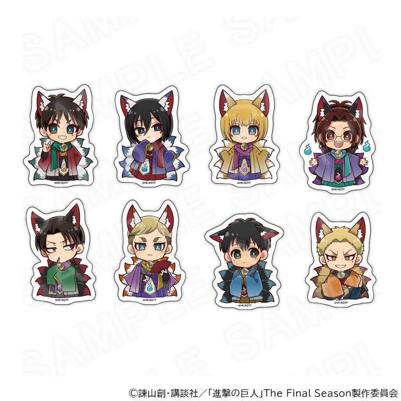 ハンジ プリンセスカフェ 缶バッジ 進撃の巨人 100個 猫 ハンジ