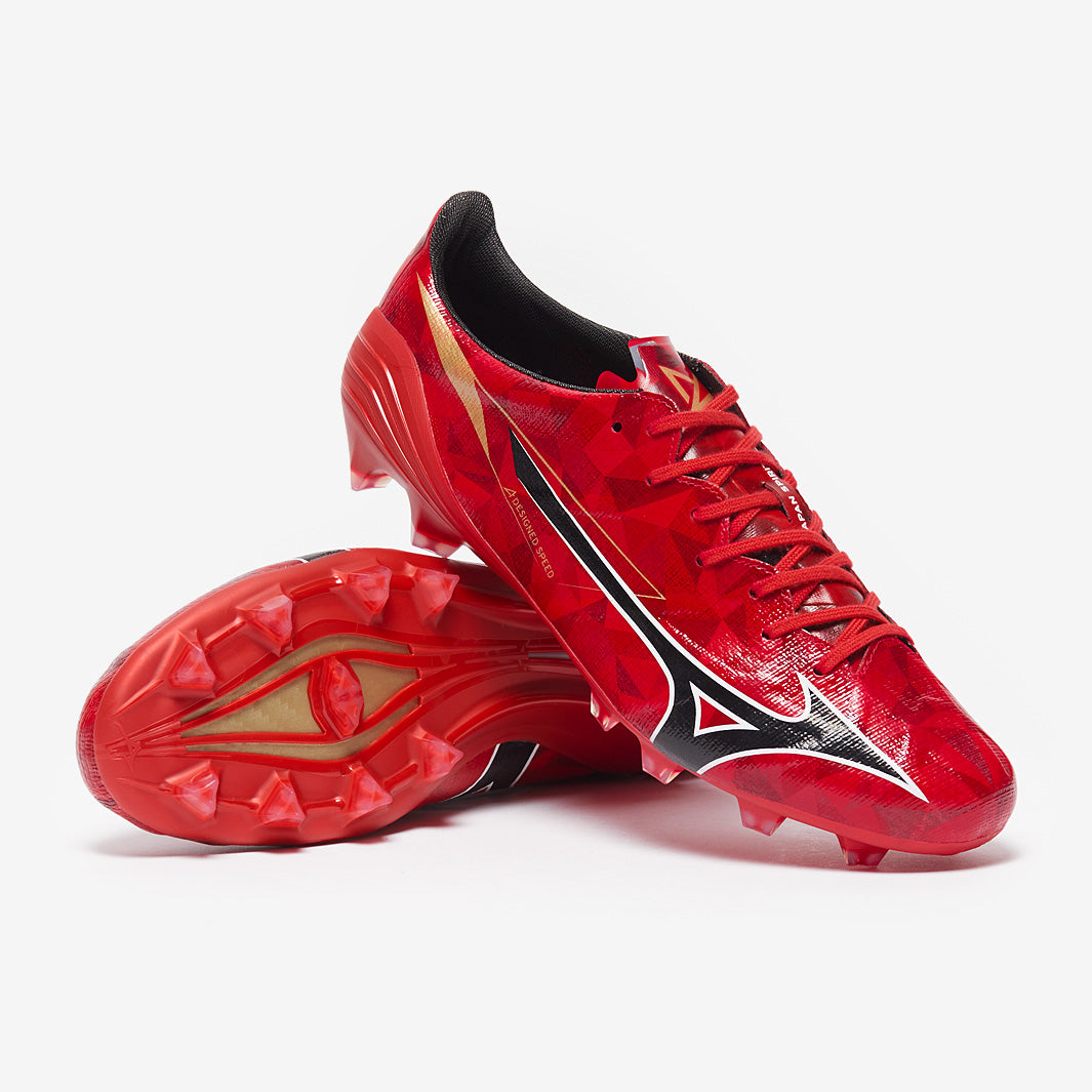 Mizuno Alpha II Made in Japan Firm Ground - Morelia 40th Red/Black