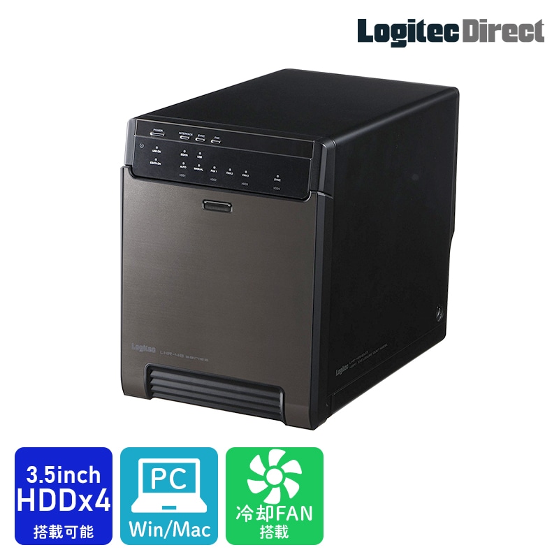 HDDケース 3.5インチ 4BAY 外付け RAID機能なし USB3.1(Gen1) / USB3.0