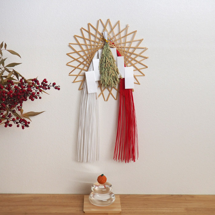 公長齋小菅 輪弧水引リースS ナチュラル | 食器と料理道具の専門店