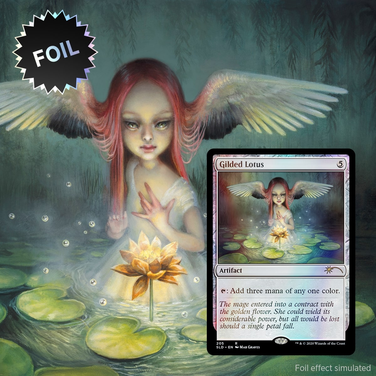 MTG Secret Lair 金粉の水蓮 日本語 gilded lotus 金粉の水蓮/Gilded