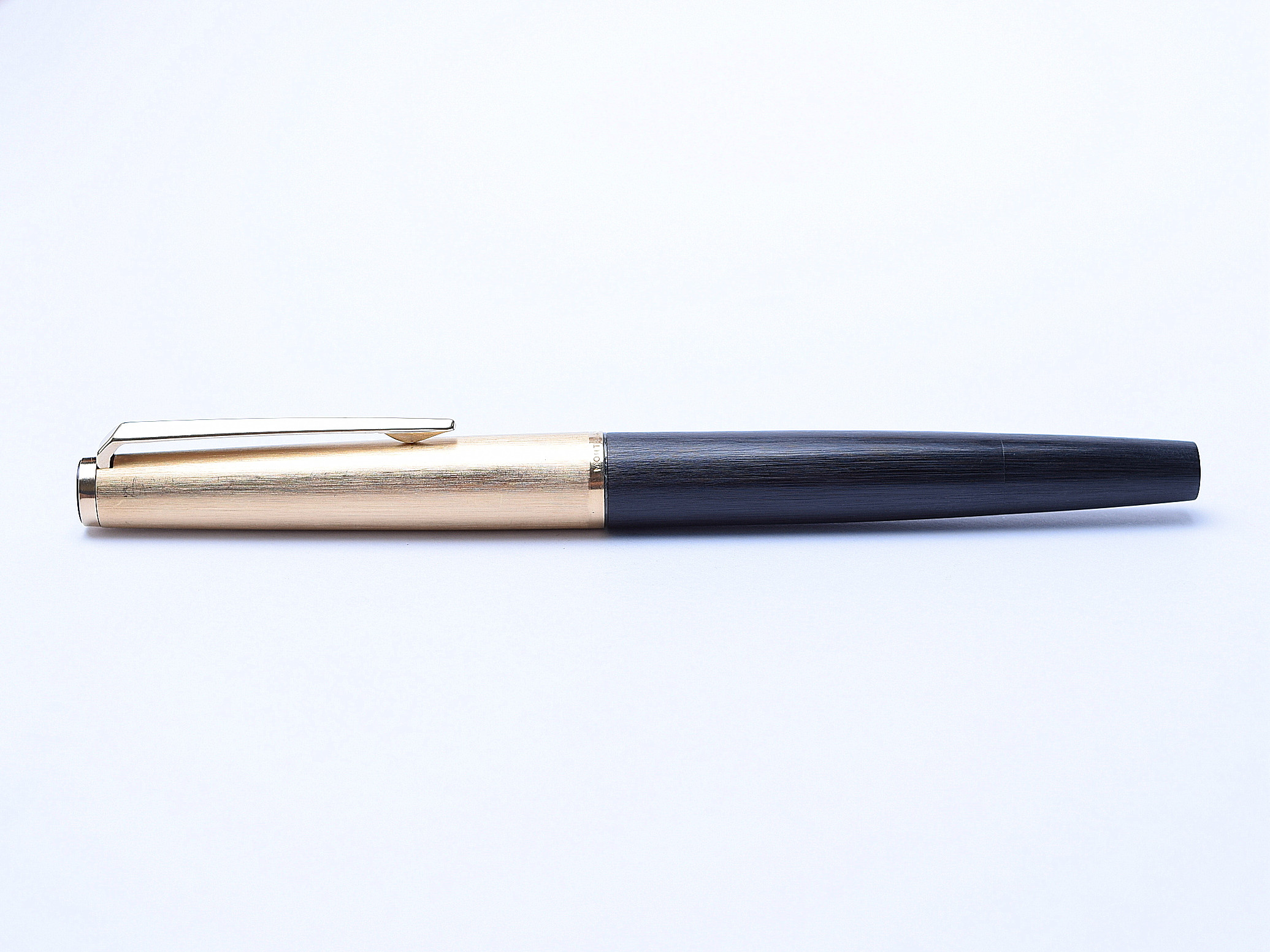 Rare 1960's MONTBLANC No. 224 Brushed Gold Plated Fountain Pen OBB