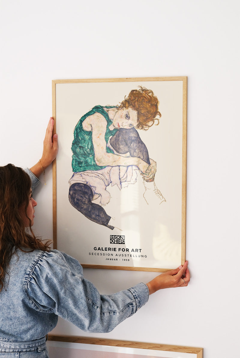 Egon Schiele - Seated woman with bent knee | PSTR studio