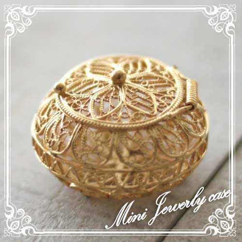 ジュエリーケース】銀線細工で精密に作った小さな入れ物・ミニ