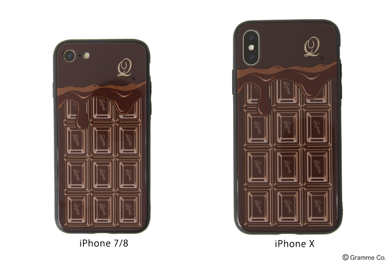 Q-pot. ビターチョコレートスマホケース