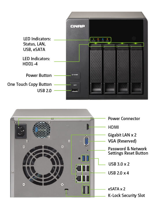TS-469L | Hardware Specs | QNAP