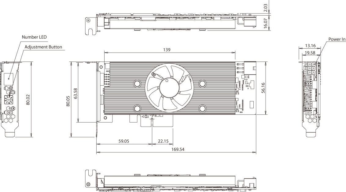 未使用）PC用AIボード Mustang-V100-MX8-R11 未使用）PC用AIボード