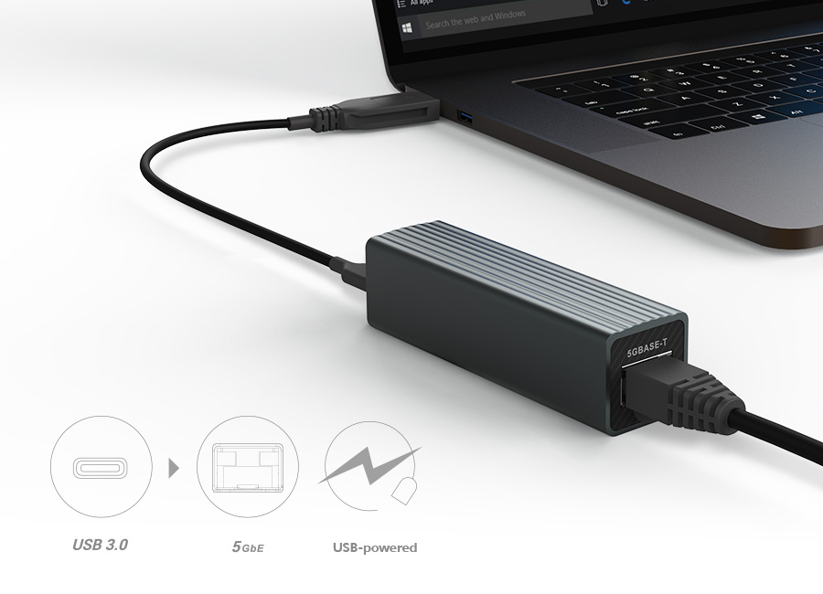 QNA-UC5G1T | Connect to 5GbE networks over USB 3.2 Gen 1 | QNAP (US)