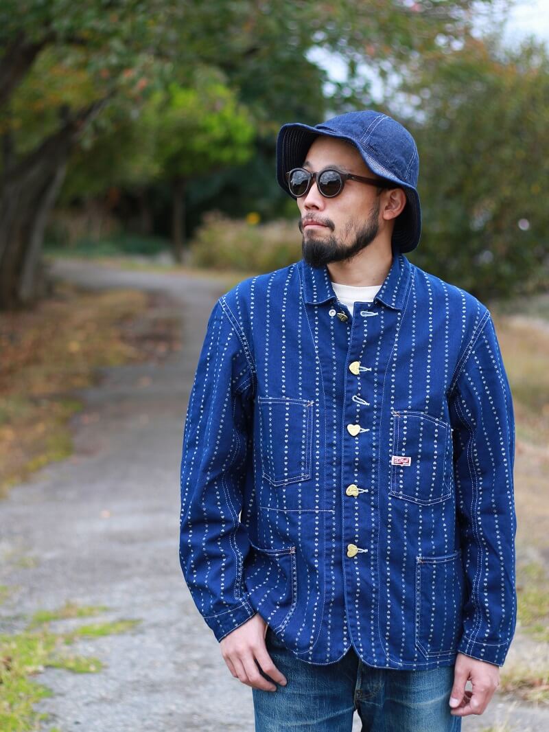 TCB jeans TCBジーンズ Cathartt Chore Coat Paw Stripe キャット