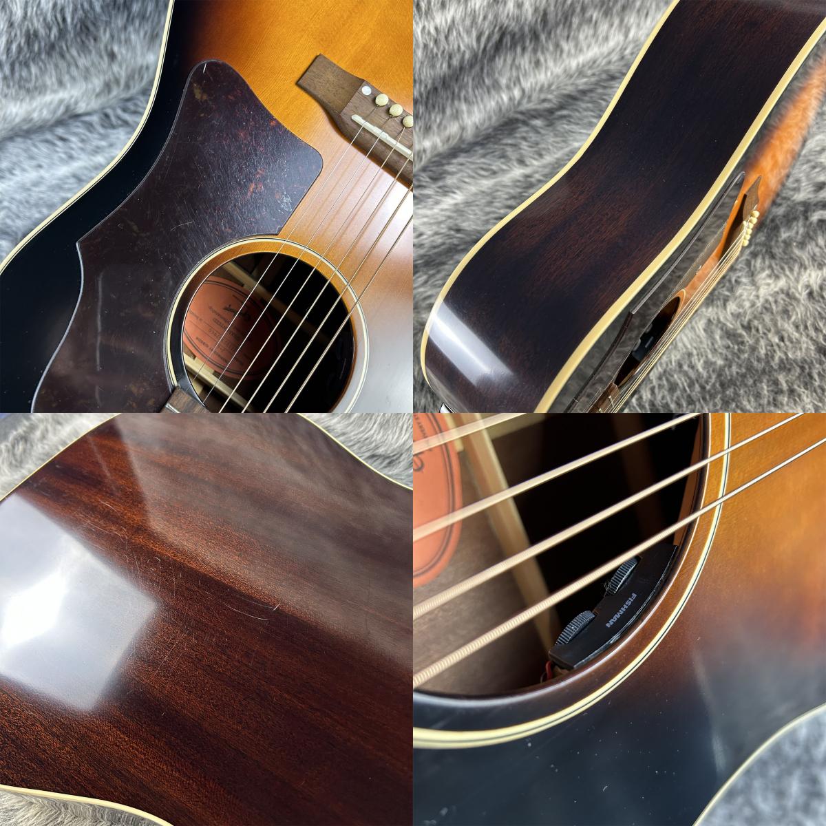 Epiphone Masterbilt J-45（Fishman ＰＵ付) Violão EpiPhone J-45 Slash Com Case - November Burst