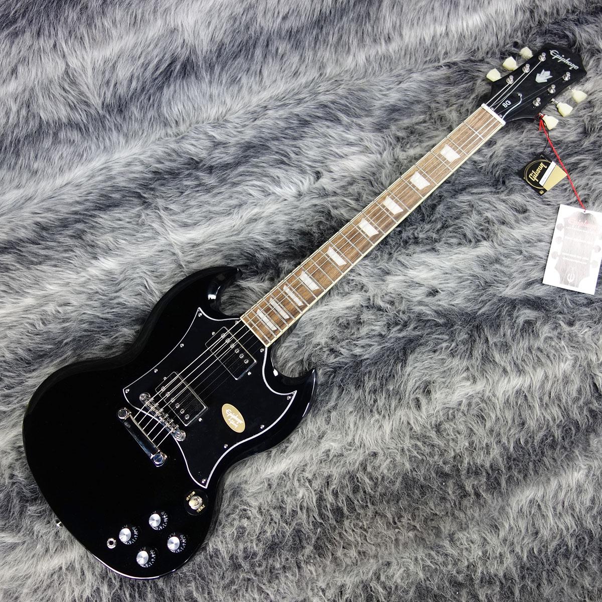 【最終値下】Epiphone（エピフォン）SGタイプ　エレキギター黒 Epiphone エピフォン SG Modern Figured Trans Black Fade エレキ