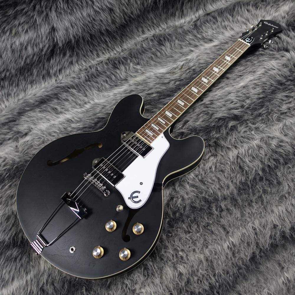 【新品弦張替済】Epiphone CASINO WORN ロック式ペグ ブラック Epiphone Casino Worn Ebony <エピフォン>｜平野楽器 ロッキン