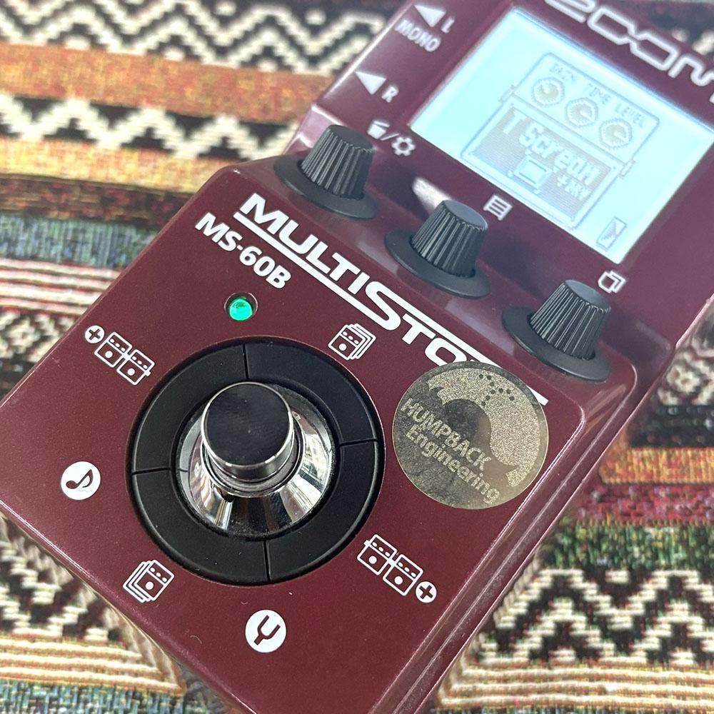ベース HUMPBACK ENGINEERING ZOOM MS-60B+ MOD. ギター HUMPBACK ENGINEERING ZOOM MS-60B+ MOD. 超レア物】ZOOM MS