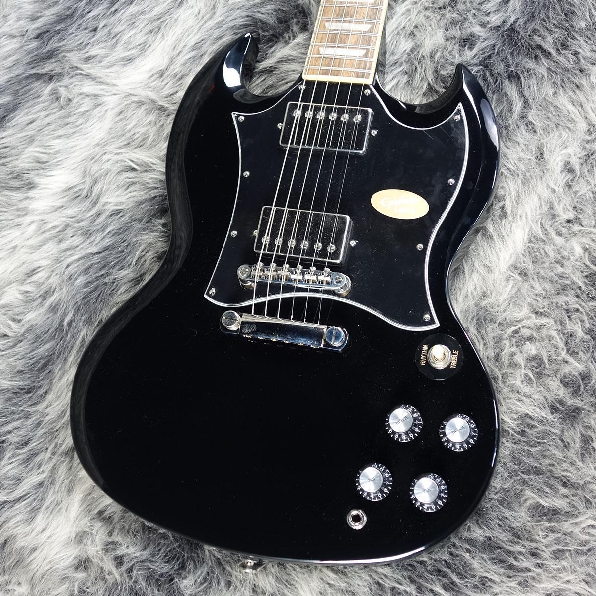 【最終値下】Epiphone（エピフォン）SGタイプ　エレキギター黒 Epiphone エピフォン SG Modern Figured Trans Black Fade エレキ