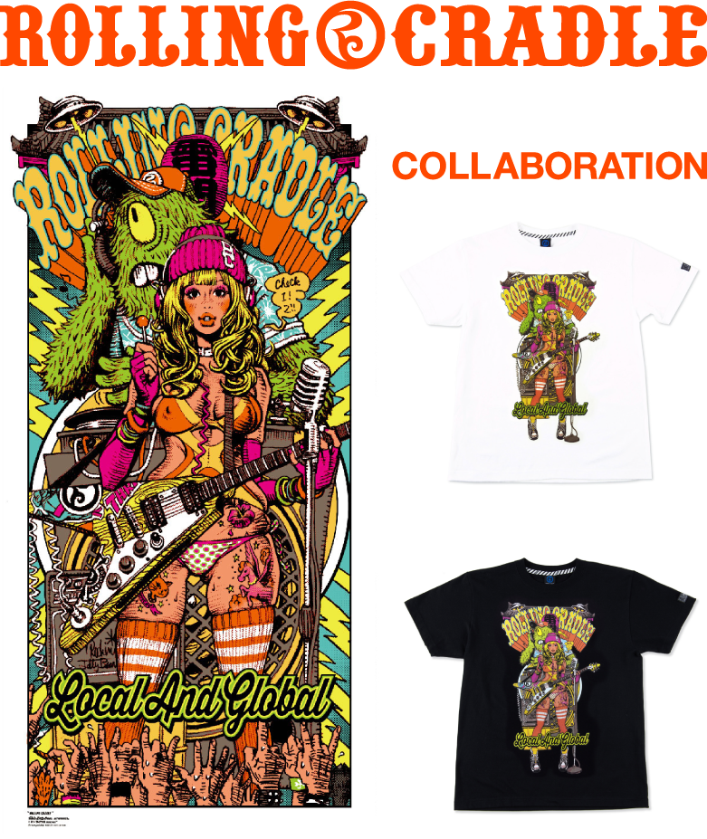 ROLLING CRADLE すしおコラボ ポスター ROLLING CRADLE すしおコラボ