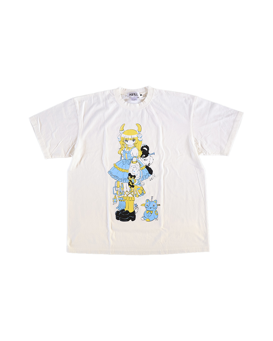 KIDILL LOLITA GIRL T-SHIRT HARD WASH ARTWORK BY KAE TANAKA KL951