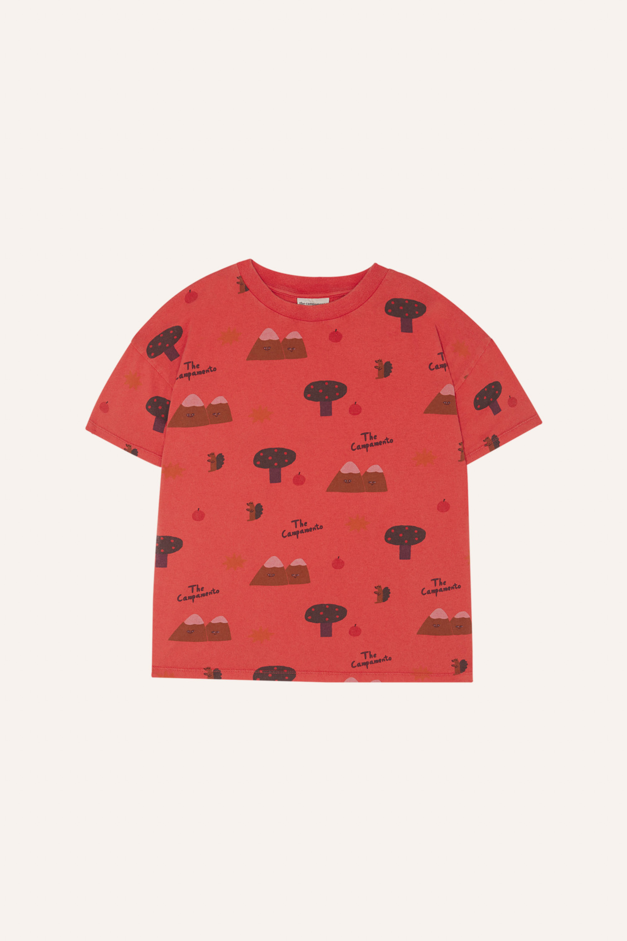 SALE40%OFF】The Campamento ザ・カンパメント MOUNTAINS RED TSHIRT