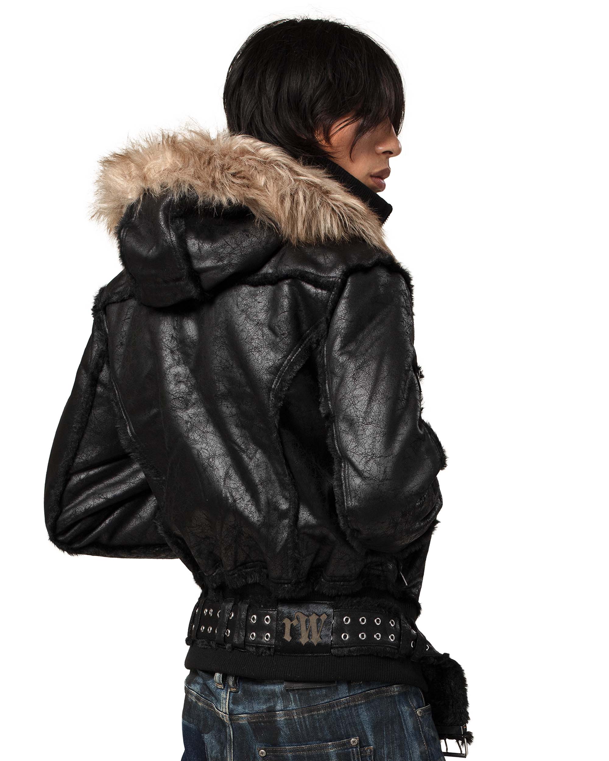 Black Sheepskin Jacket – Racer Worldwide