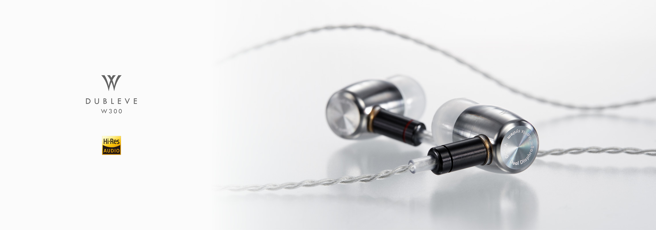 HP-W300 W(ドブルベ)シリーズ MMCX対応 ハイレゾワイヤードイヤホン