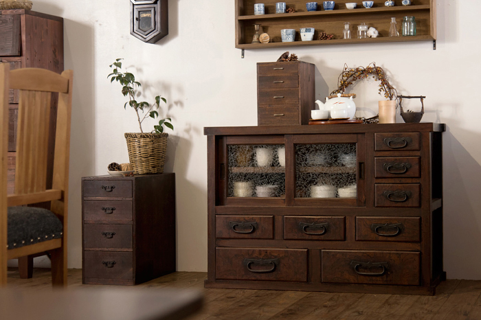 アンティーク家具 レトロ 2色あります