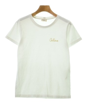 CELINE ロゴ ホワイト プリントTシャツ 半袖 XS CELINE セリーヌ