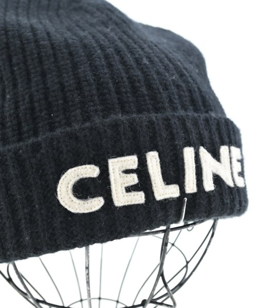 CELINE（セリーヌ）ニットキャップ・ビーニー 黒 サイズ:- メンズ
