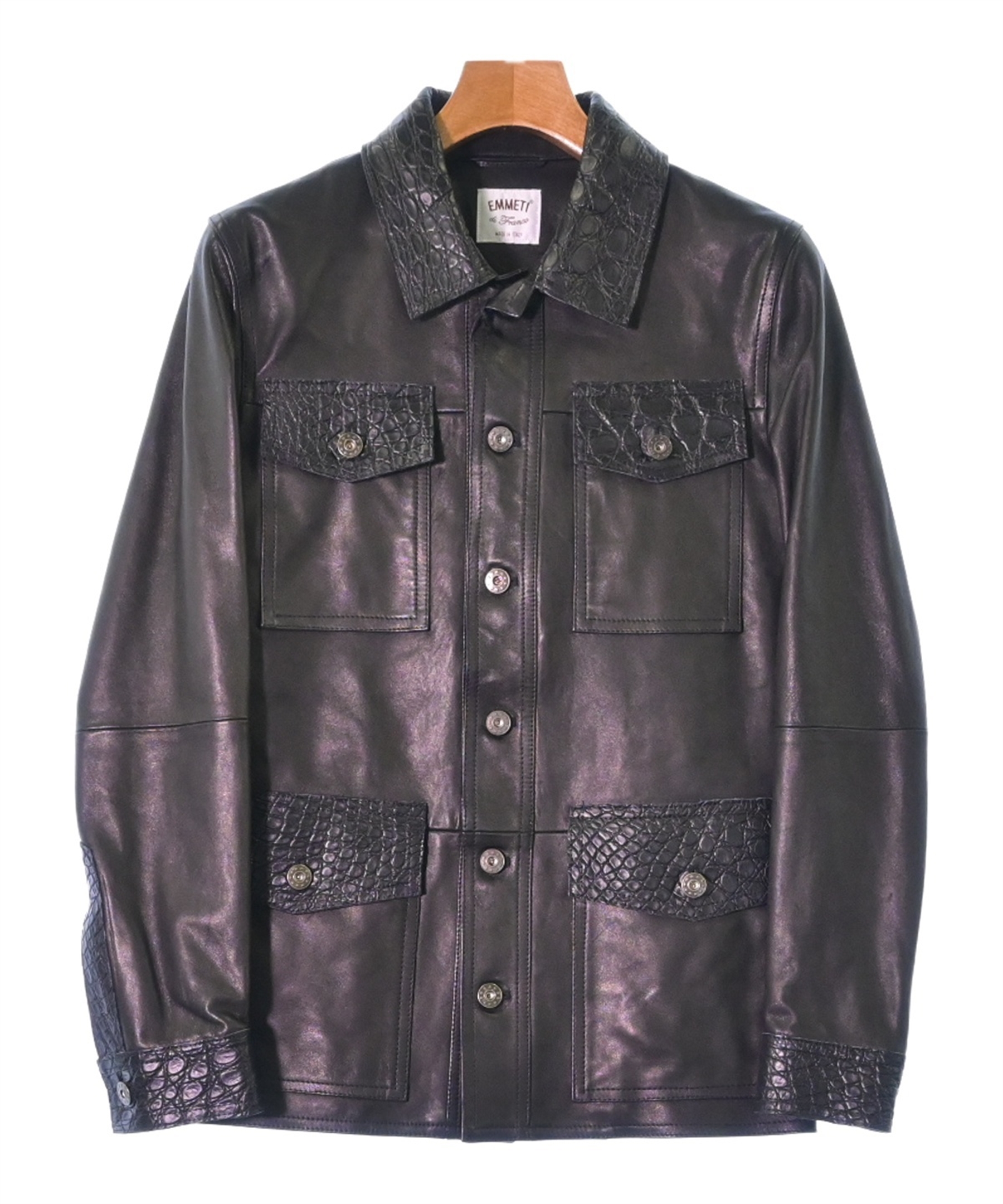 EMMETI エンメティ ライダース XL 黒 Emmeti di Franco レザー