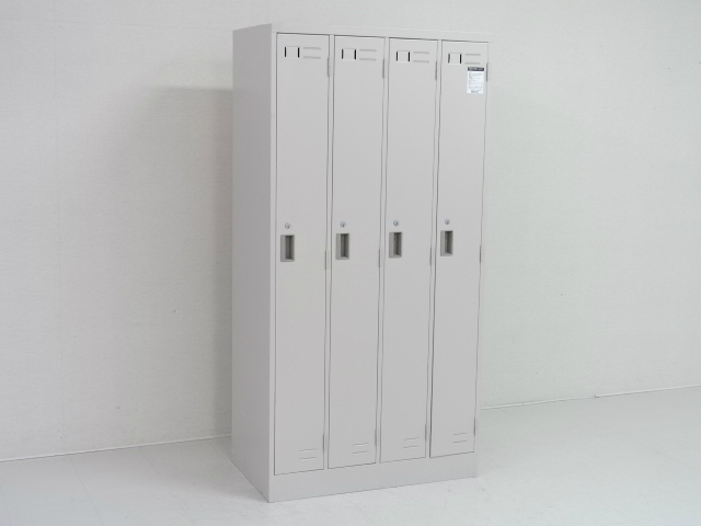 中古｜コクヨ｜LK｜4人用ロッカー・スチール製更衣用ロッカー・鍵
