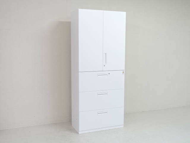 中古｜コクヨ｜エディア｜両開き書庫（ダイヤル錠タイプ／H6cm