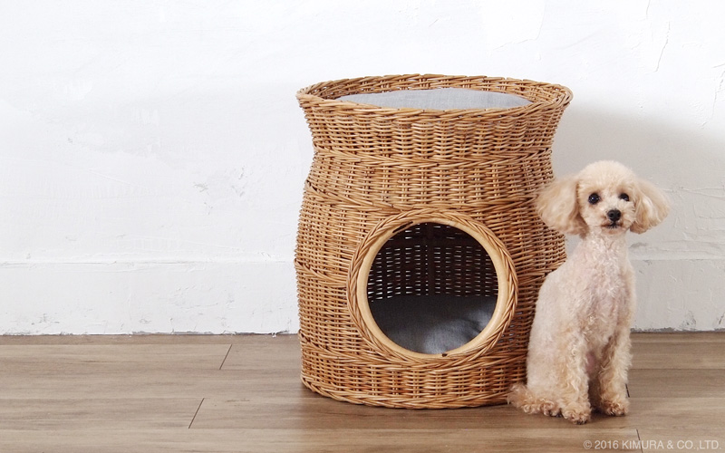 楽天市場】雑貨 ペット ハウス タワー バスケット かご 籐 ラタン