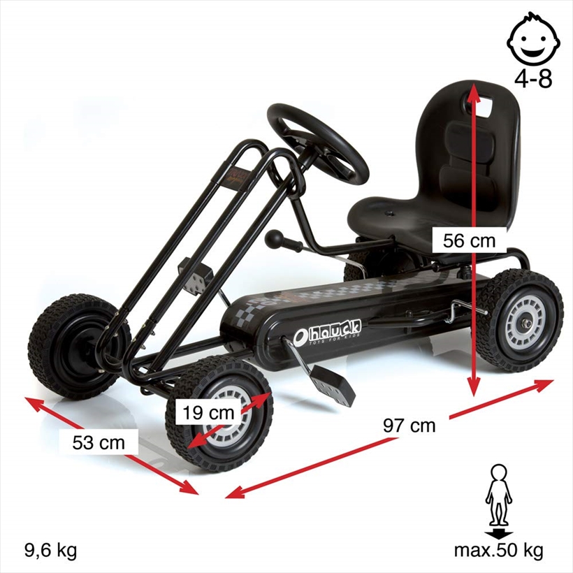 即納】ドイツの名門ハウク・ペダル・ゴーカート＜Hauck Lightning
