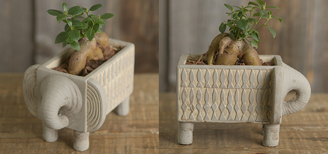 アフリカン民族風ポット｜ガーデン用品屋さん【Yahoo!ショッピング店】